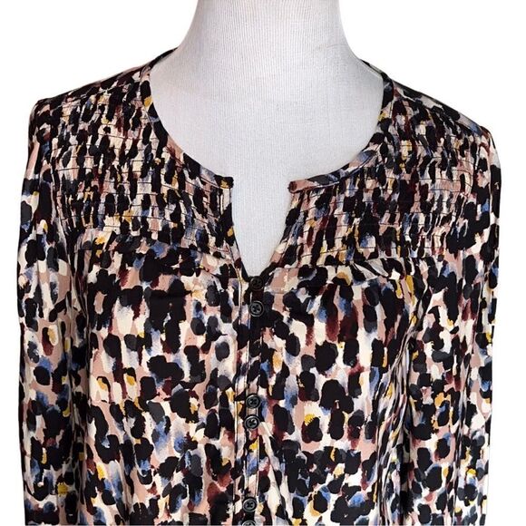 Beachlunchlounge Piper Ecovero Top Multicolored Abstract Blouse D35 - Picture 4 of 13
